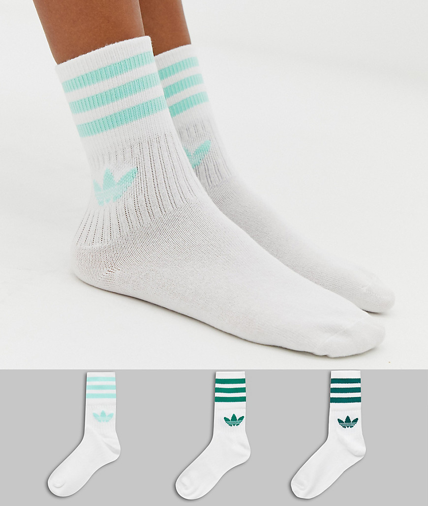 adidas crew socks green