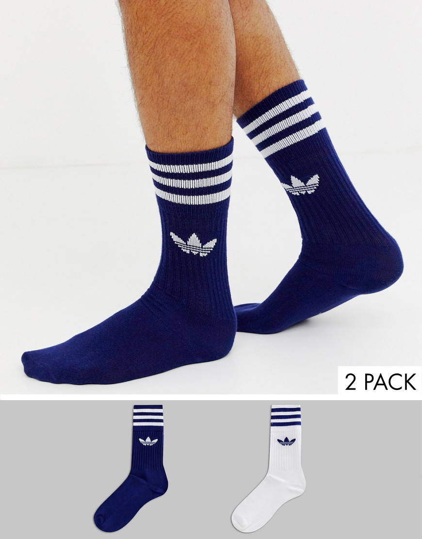 navy blue adidas socks