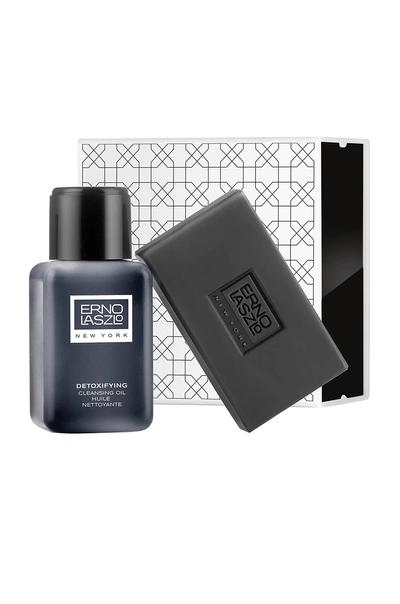 Shop Erno Laszlo Detoxifying Travel Cleansing Set In N,a