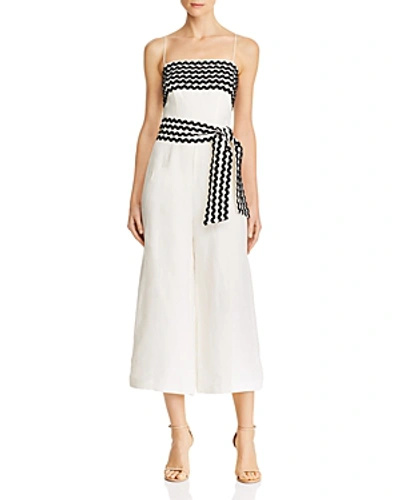 Shop C/meo Collective Incise Wide-leg Jumpsuit In Ivory