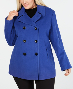 macy's calvin klein peacoat