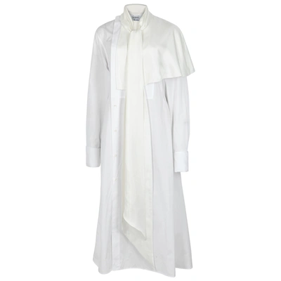 Shop Loewe White Cotton Shirt Dress