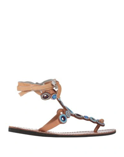 Shop Laidback London Flip Flops In Azure