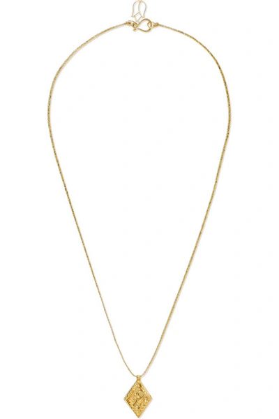 Shop Pippa Small 18-karat Gold And Cord Necklace