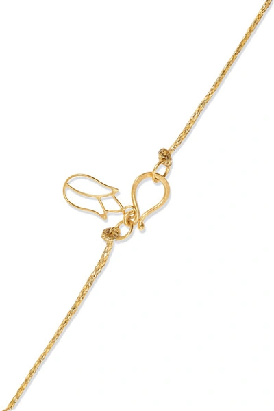 Shop Pippa Small 18-karat Gold And Cord Necklace