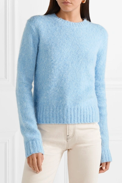 Shop Helmut Lang Knitted Sweater In Light Blue