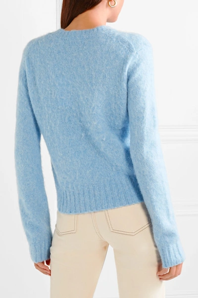 Shop Helmut Lang Knitted Sweater In Light Blue