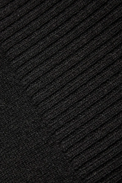 Shop Allude Cashmere Midi Skirt In Black