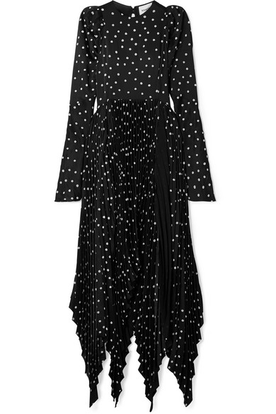 khaite polka dot dress