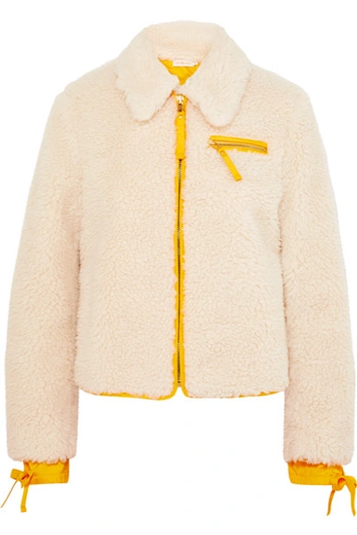Tory burch faux sherpa best sale jacket