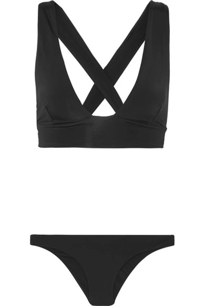 Shop Haight Multi-way Triangle Bikini In Black