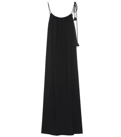 Shop The Row Dresia Cotton Maxi Dress In Black