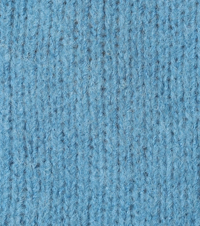Shop Tibi Alpaca And Wool-blend Sweater In Blue