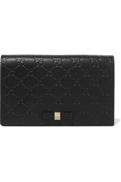 Gucci Bowy Embossed Leather Shoulder 