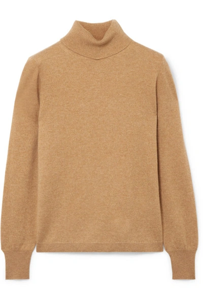 Shop Jcrew Layla Cashmere Turtleneck Sweater In Camel