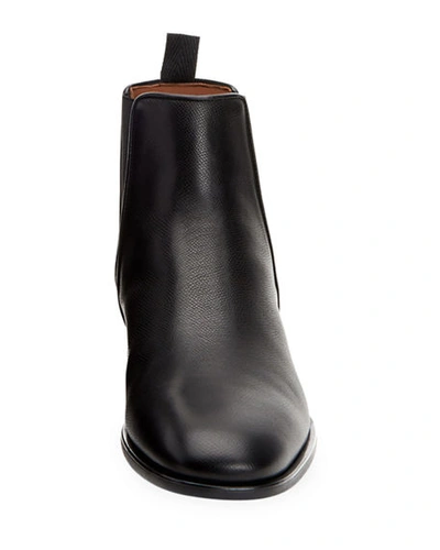 Shop Aquatalia Men's Adrian Waterproof Leather Chelsea Boots In Black
