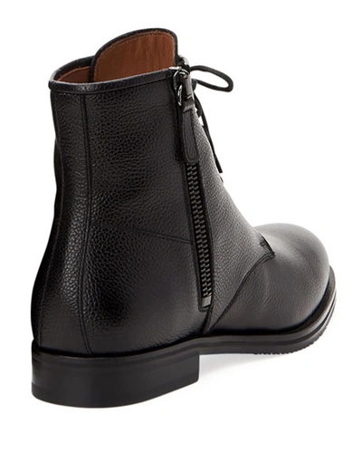 Shop Aquatalia Men's Vladimir Leather Boots In Black