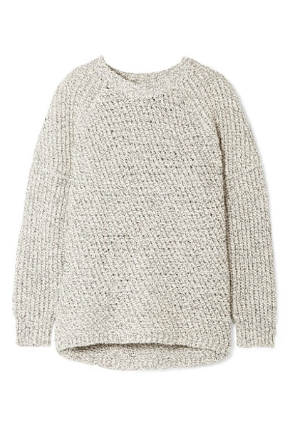 Shop Apiece Apart Pia Cotton Sweater In Navy