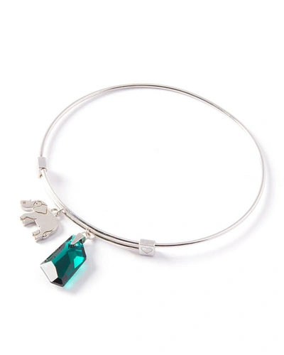 Shop Alex And Ani Crystal & Elephant Charm Bracelet, Silver