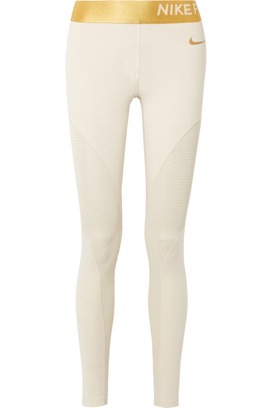 cream nike leggings