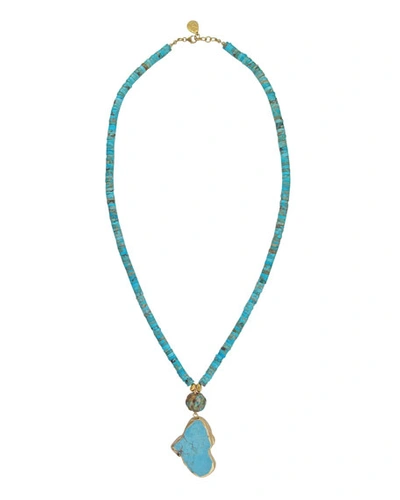 Shop Devon Leigh Jasper & Turquoise Pendant Necklace