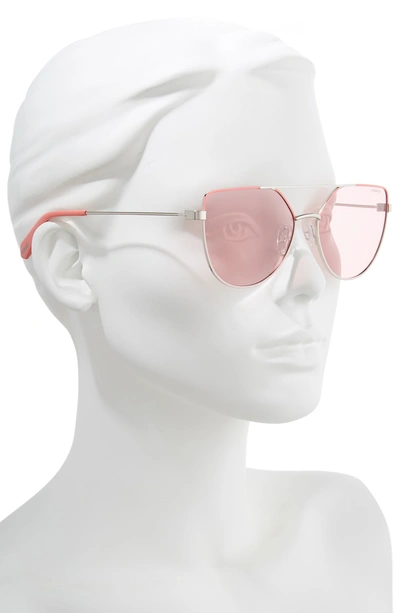 Shop Polaroid 58mm Polarized Sunglasses - Pink/ Silver