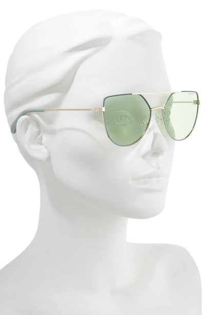 Shop Polaroid 58mm Polarized Sunglasses - Green/ Gold