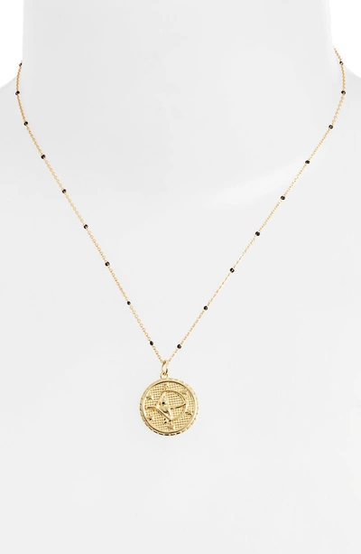 Shop Argento Vivo Zodiac Pendant Necklace In Sagittarius