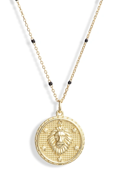 Shop Argento Vivo Zodiac Pendant Necklace In Leo