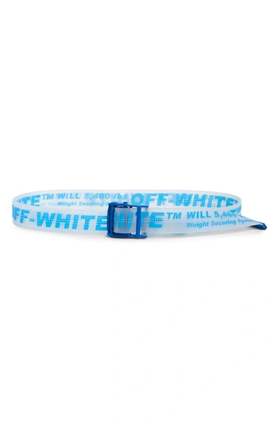 Shop Off-white Pvc Industrial Belt In Transparent Blue