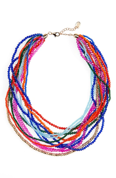 Shop Stella & Ruby Lydia Necklace In Gold/ Multi