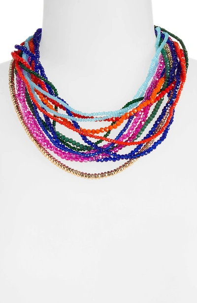 Shop Stella & Ruby Lydia Necklace In Gold/ Multi