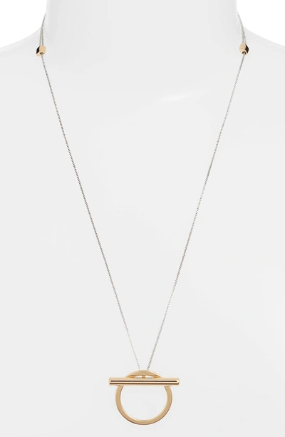 Shop Jenny Bird Trust Pendant Necklace In Two-tone