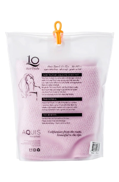 Shop Aquis Lisse Hair Towel In Desert Rose