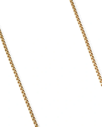 Shop David Yurman Men's Box Chain Necklace In 18k Gold, 2.7m, 24"l