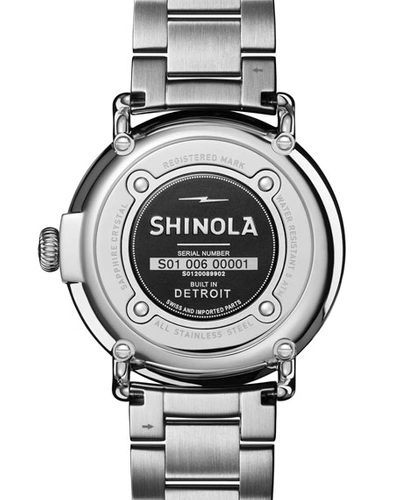 Shop Shinola Men's 47mm Runwell Bracelet Watch In Slate Blue