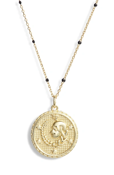 Shop Argento Vivo Zodiac Pendant Necklace In Virgo