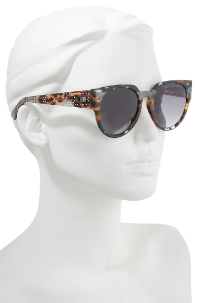 Shop Dior 54mm Special Fit Polarized Cat Eye Sunglasses - Grey/ Black/ Spotted