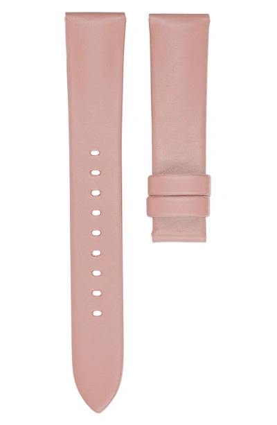 Shop Michael Kors Runway Leather Watch Strap In Pink