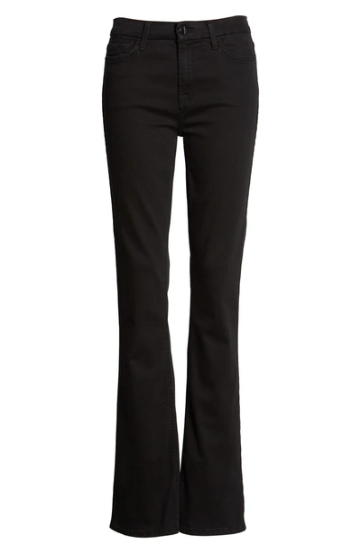 Shop Jen7 By 7 For All Mankind Slim Bootcut Jeans In Riche Touch Black Noir