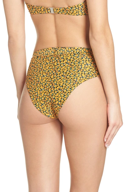 Shop Onia Emily Bikini Bottoms In Sunflower Ditsy
