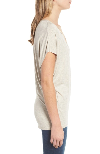 Shop Amour Vert 'mayr' V-neck Tee In Oatmeal