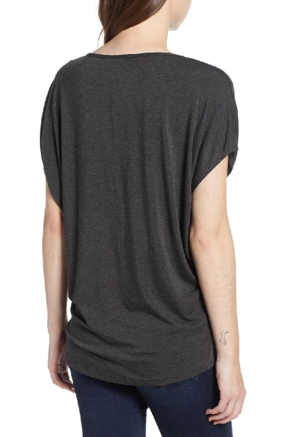 Shop Amour Vert 'mayr' V-neck Tee In Anthracite