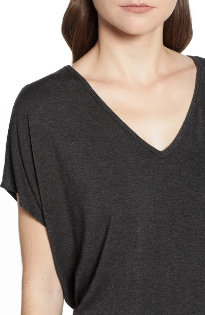 Shop Amour Vert 'mayr' V-neck Tee In Anthracite
