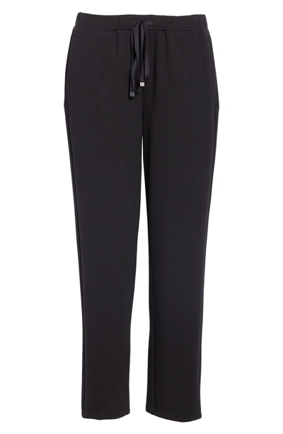 Shop Eileen Fisher Slouchy Ankle Drawstring Pants In Black