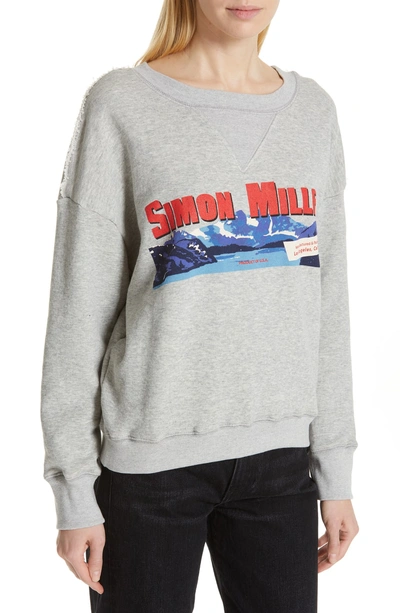 Shop Simon Miller West Sweatshirt In Grey
