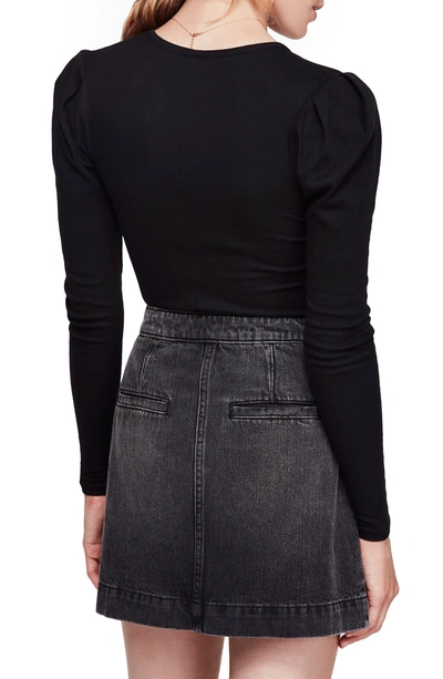 Shop Free People Hey Lady Long Sleeve Tee In Black