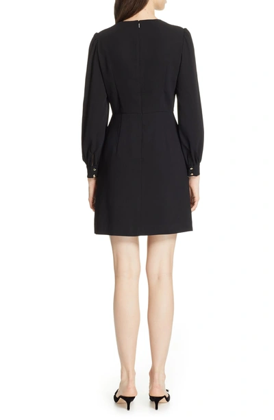 Shop Ted Baker Lillien Graceful Embroidered Detail Dress In Black