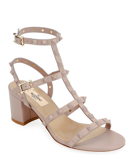valentino rockstud slides poudre