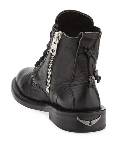 Shop Zadig & Voltaire Laureen Roma High-top Boots In Noir